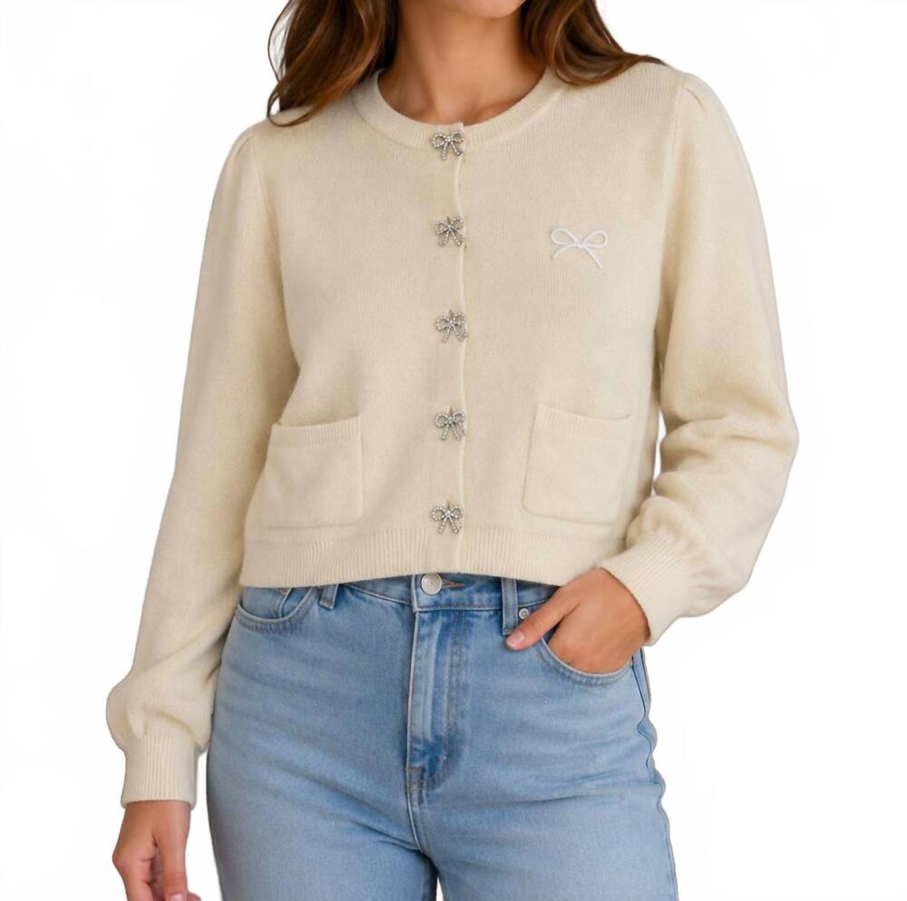 NEW SIMPLY SOUTHERN jackie cardigan in cream